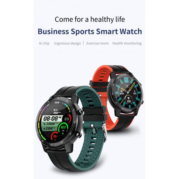 ZEGAREK SPORTOWY SMARTWATCH CZARNY CZERWONY SENBONO S30 5902012969496