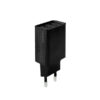 ŁADOWARKA SIECIOWA 2.1A 10W CZARNA DENMEN 2100mA DC02 2xUSB SINGLE 6973224873191