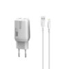 SOMOSTEL ŁADOWARKA SIECIOWA 12W 2.4A + KABEL IPHONE BIAŁA 2XUSB DUAL SMS-A139