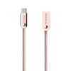 KABEL USB TYP-C 2.4A SOMOSTEL RÓŻOWY 2400mAh QUICK CHARGER QC 3.0 1M POWERLINE SMS-BJ01 USB-C METAL 5902012969878