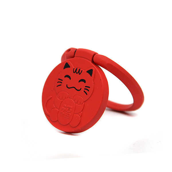 UCHWYT TELEFONU STOJAK KITTY UNIWERSALNY VEGA CZERWONY RING HOLDER RED