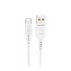 KABEL USB TYP-C DENMEN BIAŁY 2,4A 1M USB-C D01T 6973224870053