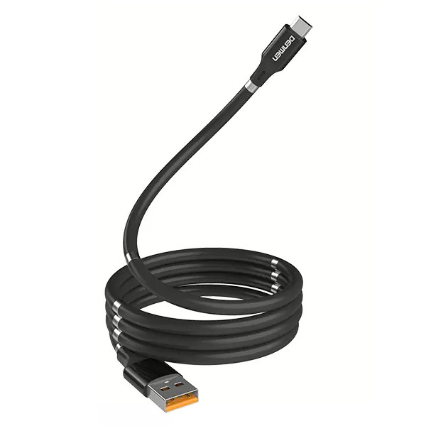 KABEL USB TYP-C DENMEN CZARNY D11T MAGNETYCZNY 6973224871852