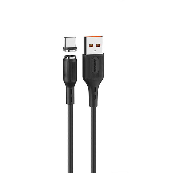 DENMEN KABEL USB TYP-C 2.4A CZARNY D18 MAGNETYCZNY 6973224871517