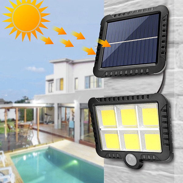 LAMPA SOLARNA Z CZUJNIKIEM RUCHU ZMIERZCHU 120 LED 7851400031643