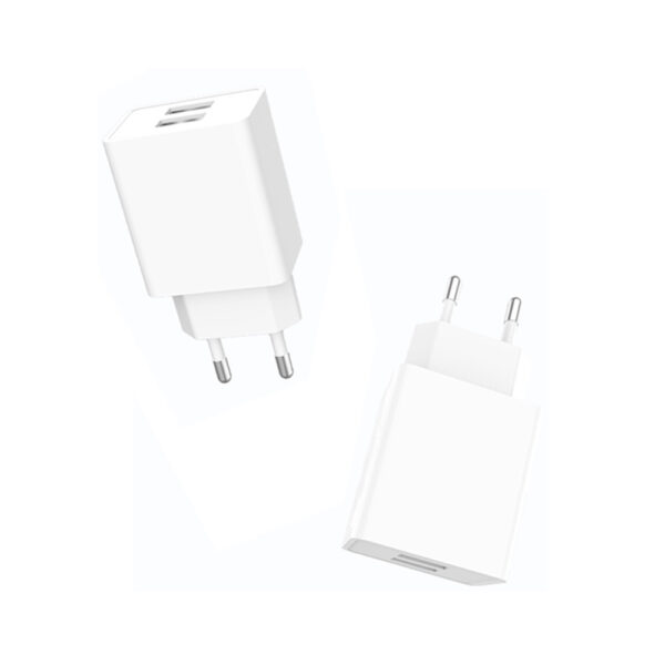 Denmen Ładowarka sieciowa DC02 2XUSB  2.1A 10W Biały  DC02W 6973224870275