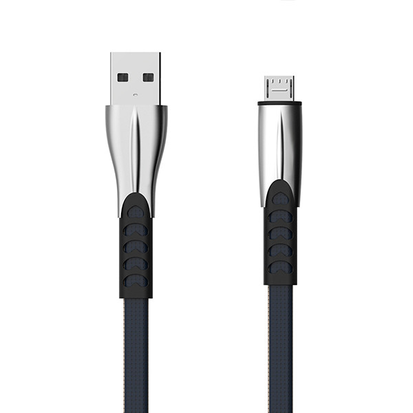 ECOBOX KABEL USB MICRO 2.4A NIEBIESKI QUICK CHARGER QC 3.0 1M BW02 5904238702277