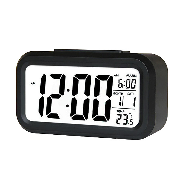 ZEGAR BUDZIK TRUSTY DUŻY LCD CZARNY ZG21 6925625457562