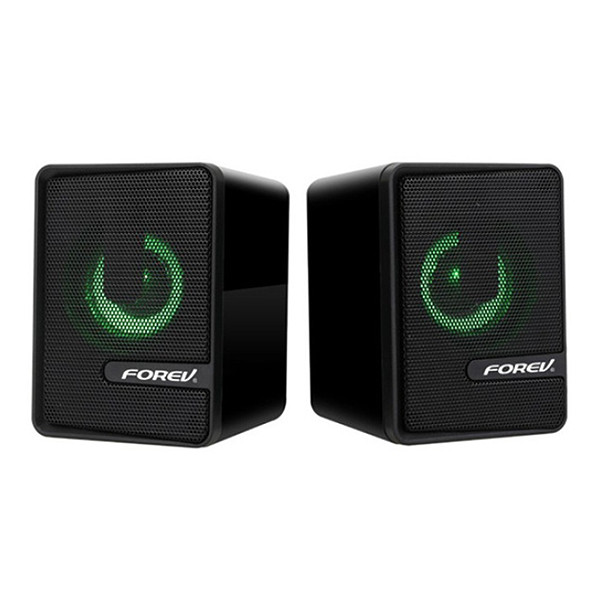 FOREV GŁOŚNIKI STERO CZARNE PC PODŚWIETLANE FV-208 5904238702901