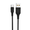 KABEL USB TYP-C DENMEN 2.1A CZARNY 2M USB 2.1A D23 6973224870398