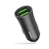 ŁADOWARKA SAMOCHODOWA 12W CZARNA DENMEN 2.4A 2400mA DUAL FAST CHARGING DZ07 ALUMINIOWA 6973224872385