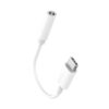 DENMEN ADAPTER HF TYP-C DO JACK 3.5 CALA BIAŁY AUDIO JACK DU01 6973224872903