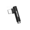 ADAPTER HF TYP-C DENMEN CZARNY AUDIO JACK DU03 6973224872699