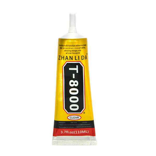 KLEJ SYNTETYCZNY T-8000 WYŚWIETLACZ LCD RAMKA DOTYK 110ml MONTAŻOWY ZHANLIDA T8000 5904238704011