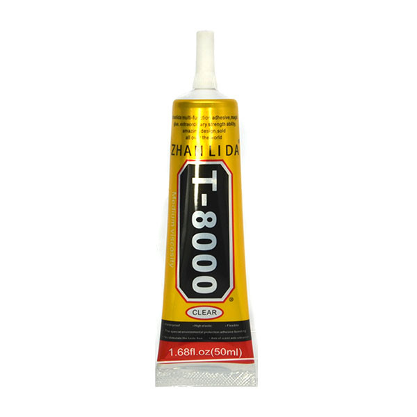 KLEJ SYNTETYCZNY T-8000 WYŚWIETLACZ LCD RAMKA DOTYK 50ml MONTAŻOWY ZHANLIDA T8000 5904238703991