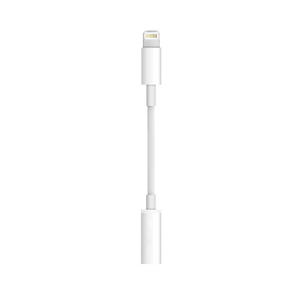 ECONOMY ADAPTER LIGHTNING DO MINI JACK 3,5MM IPHONE PRZEJŚCIÓWKA BIAŁY J-002 BT 5904238704370