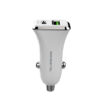 ŁADOWARKA SAMOCHODOWA 3A+2.4A 30W BIAŁA SOMOSTEL 3100mA + 2100mA TYPC+USB DUAL SMS-A42 QC 3.0 PD