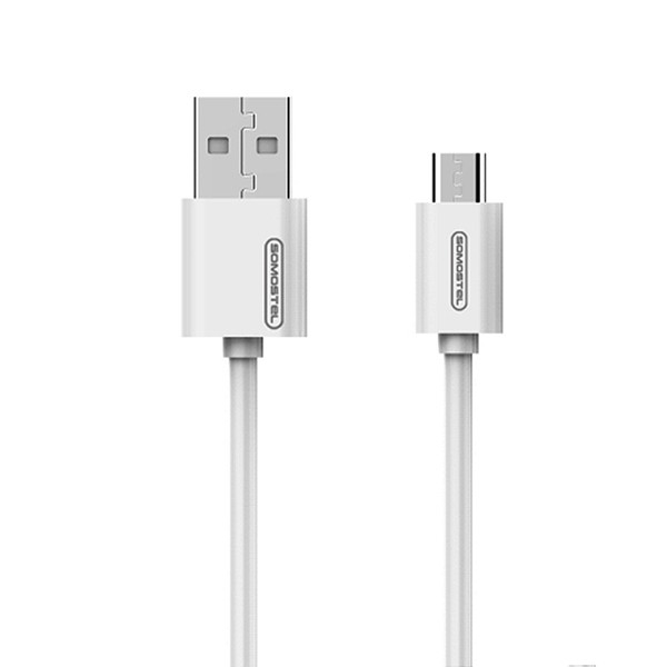 SOMOSTEL KABEL USB MICRO 3A SOMOSTEL BIAŁY 3100mAh QUICK CHARGER 1.2M POWERLINE SMS-BP02 5904238703328