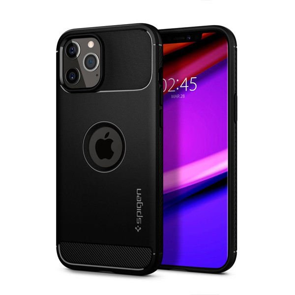 SPIGEN RUGGED ARMOR IPHONE 13 MATTE BLACK ETUI POKROWIEC BACK CASE CZARNY 8809811852165