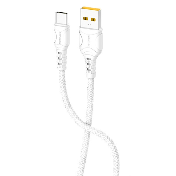 DENMEN KABEL USB TYP-C  BIAŁY 2.4A 1M DC05 5904238715345