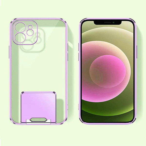 ETUI KICKSTAND SAMSUNG S21 PLUS NAKŁADKA BACK CASE FIOLETOWY S21+ 5904161124504