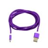 ECONOMY KABEL USB MICRO NYLON FIOLETOWY 1,5m PURPLE 5902012962060