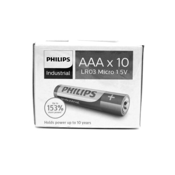 BATERIA ALKALICZNA PHILIPS AAA  ALKALINE LR03I10C/ 10szt INDUSTRIAL 6959033840692