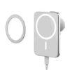 ŁADOWARKA BEZPRZEWODOWA 15W UCHWYT SAMOCHODOWY BIAŁA MAGSAFE IPHONE / ANDROID