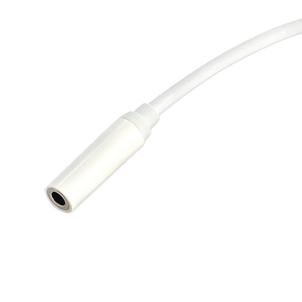ECONOMY ADAPTER SŁUCHAWEK HF TYP-C NA JACK 3,5 PRZEJŚCIÓWKA BIAŁY 5902012966235