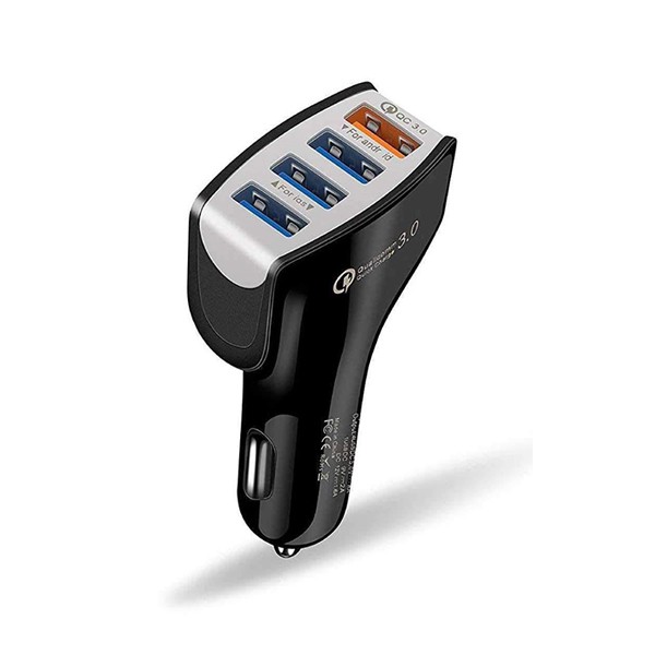 ECOBOX ŁADOWARKA SAMOCHODOWA 4XUSB 7A CZARNA 5902012968604