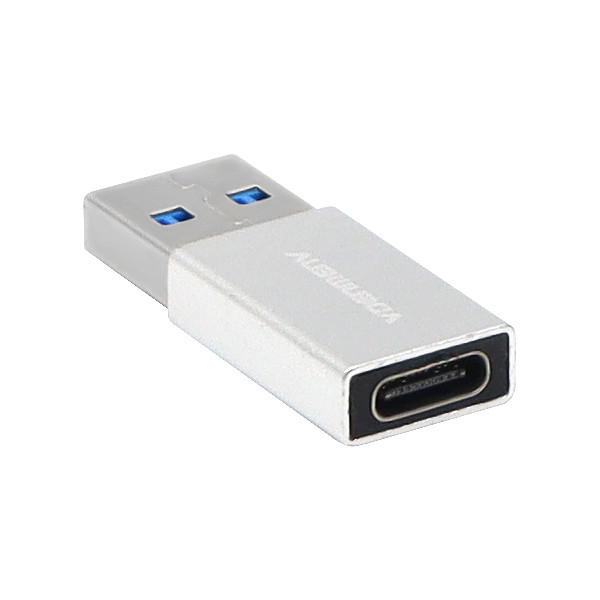 ADAPTER OTG USB DENMEN SREBRNY DO  TYP-C DU13 5904238715215