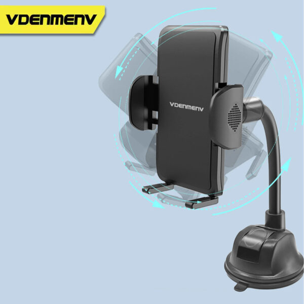DENMEN UCHWYT SAMOCHODOWY KOKPIT SZYBA CZARNY DH20 6973224877694