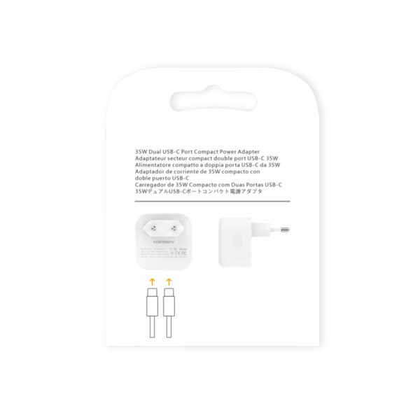DENMEN ŁADOWARKA SIECIOWA DUAL USB-C 35W DC20 6973224875874
