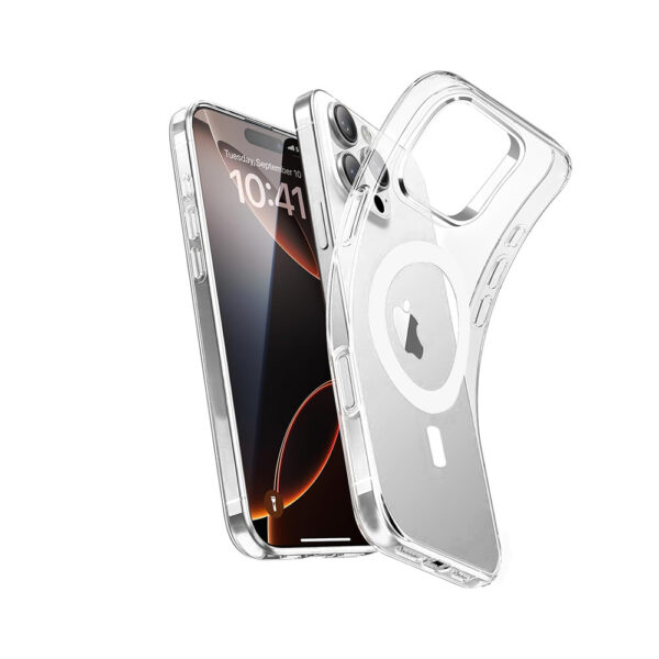 TELTECH MAGSAFE MAGNETIC CASE DO IPHONE 14 PRO PRZEŹROCZYSTY ETUI NAKŁADKA TRANSPARENT 5904238716199