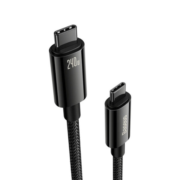 KABEL USB-C DO USB-C BASEUS TUNGSTEN GOLD, 240W, 3M (CZARNY) CAWJ040201 6932172628840
