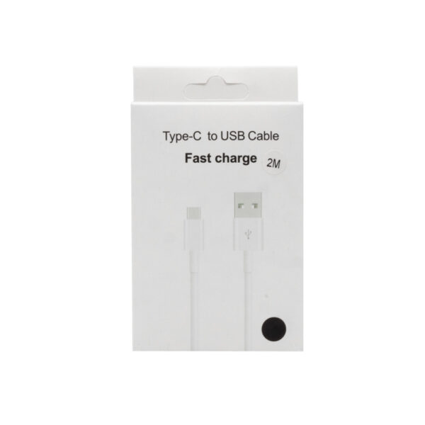 ECOBOX KABEL USB TYP-C CZARNY 2.4A 2M 5904238721469