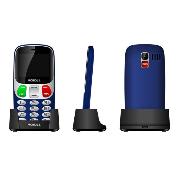 TELEFON GSM MOBIOLA  MB800 NIEBIESKI 2G TELEFON DLA SENIORA 8594203270404