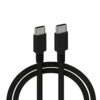 ECOBOX ŁADOWARKA SIECIOWA GAN PD 2xUSB-C 1xUSB 65W T6530 CZARNY + KABEL TYP-C DO TYP-C 5A 100W 1M CZARNY