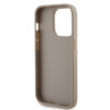 GUESS PU PERFORATED 4G GLITTER METAL LOGO CASE FOR IPHONE 14 PRO MAX ZŁOTY 3666339151553