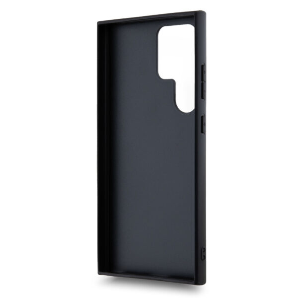 DKNY PC/TPU REPEAT PATTERN TONAL STRIPE CASE FOR SAMSUNG S24 ULTRA CZARNY 3666339287498