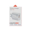 ECOBOX ŁADOWARKA SIECIOWA PAX TYP-C PD 1xTYP-C 1xUSB 33W DUAL BIAŁA