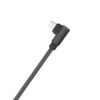 SOMOSTEL KABEL USB MICRO 2.1A CZARNY KĄTOWY 2100mAh QUICK CHARGER QC 3.0 1M POWERLINE SMS-BW01 5902012967546