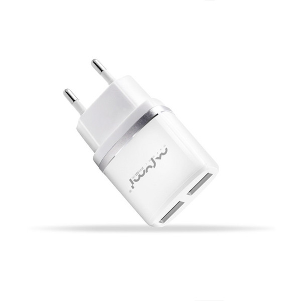 ŁADOWARKA SIECIOWA 2A BIAŁA NAFUMI 2100 mA 2XUSB DUAL Q19 6970972831725