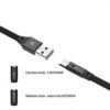 KABEL USB TYP-C 2.4A SOMOSTEL CZARNY 2400mAh QUICK CHARGER QC 3.0 1M USB-C PŁASKI SMS-BW04 5902012968390