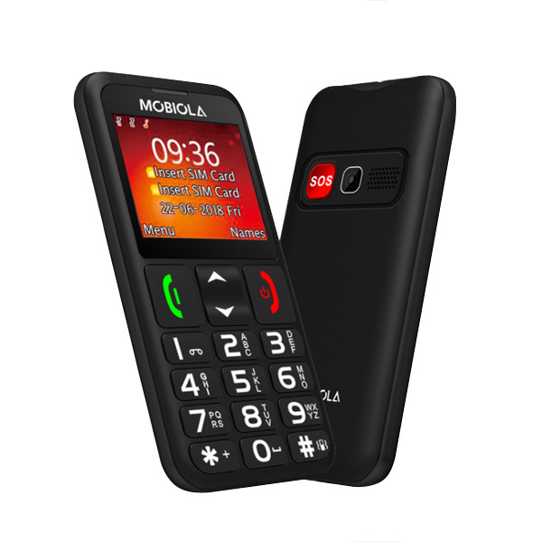 TELEFON GSM MOBIOLA  MB700 2G TELEFON DLA SENIORA CZARNY 8594203270152