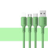 KABEL USB TYP-C 3A SOMOSTEL ZIELONY 3100mAh QUICK CHARGER 1.2M POWERLINE USB-C SMS-BP06 5902012968871