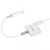 ADAPTER HF IPHONE SOMOSTEL BIAŁY SMS-BZ05 AUDIO IPHONE + ZASILANIE 5902012969076