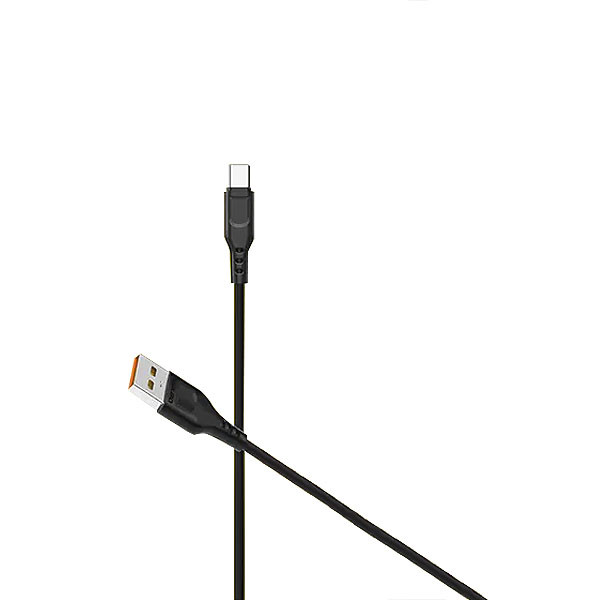 KABEL USB TYP-C DENMEN CZARNY 2,4A 1M USB-C D01T 6973224870060