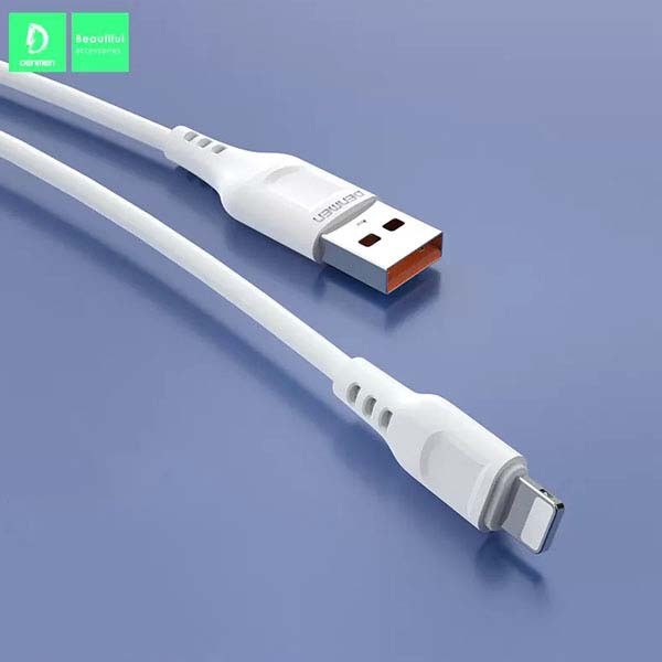 KABEL USB IPHONE DENMEN BIAŁY 1M D01L 20W 2.4A 6973224870015