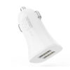 ŁADOWARKA SAMOCHODOWA 3A BIAŁA DENMEN 3100mA DUAL FAST CHARGING 2XUSB DZ06 15W 6973224871159